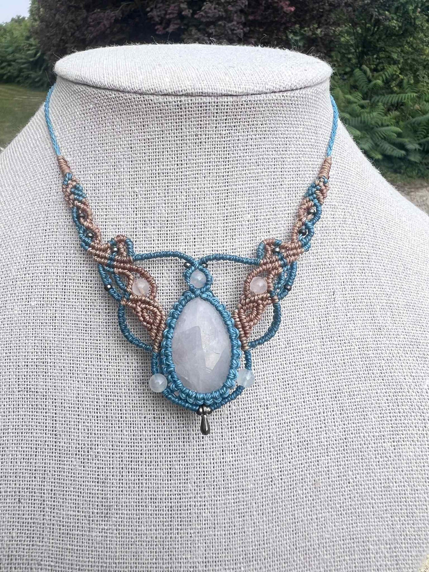 Collier : Quartz rose