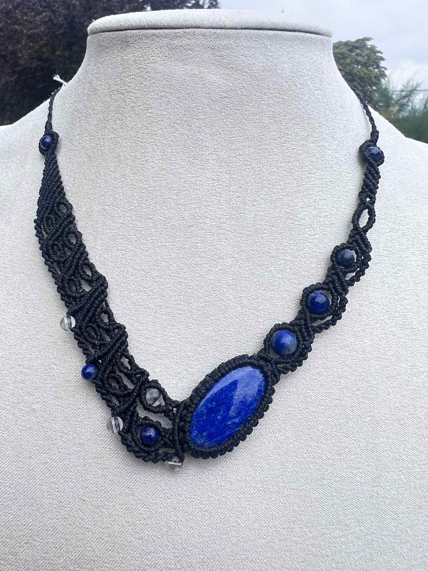 Collier Lapis Lazuli - Cristal de Roche