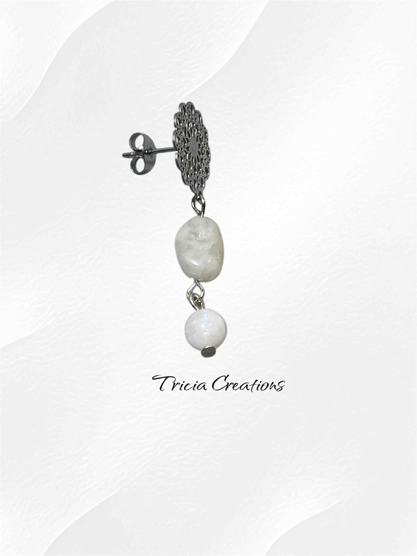 Boucles d'oreilles Pierre de lune