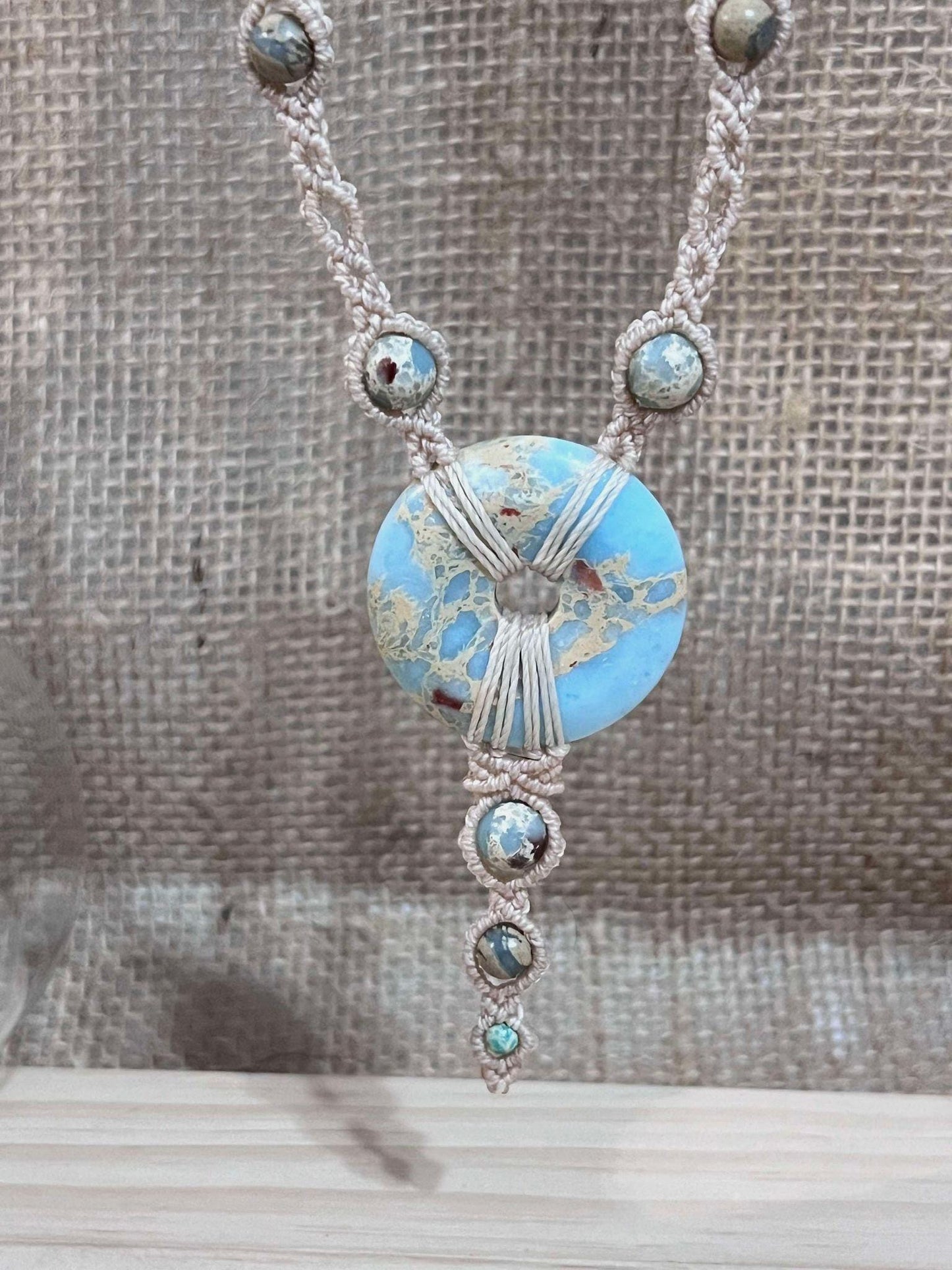 Collier - Jaspe Aqua Terra