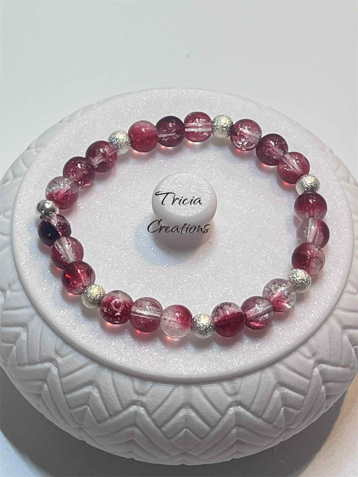 Bracelet : Fuchia et argenté