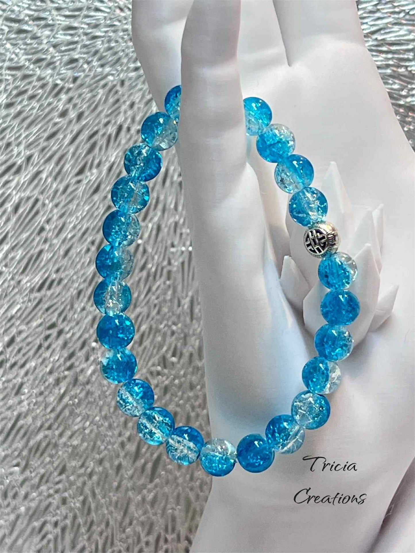 Collier / Bracelet : Bleu - Doré - Argenté