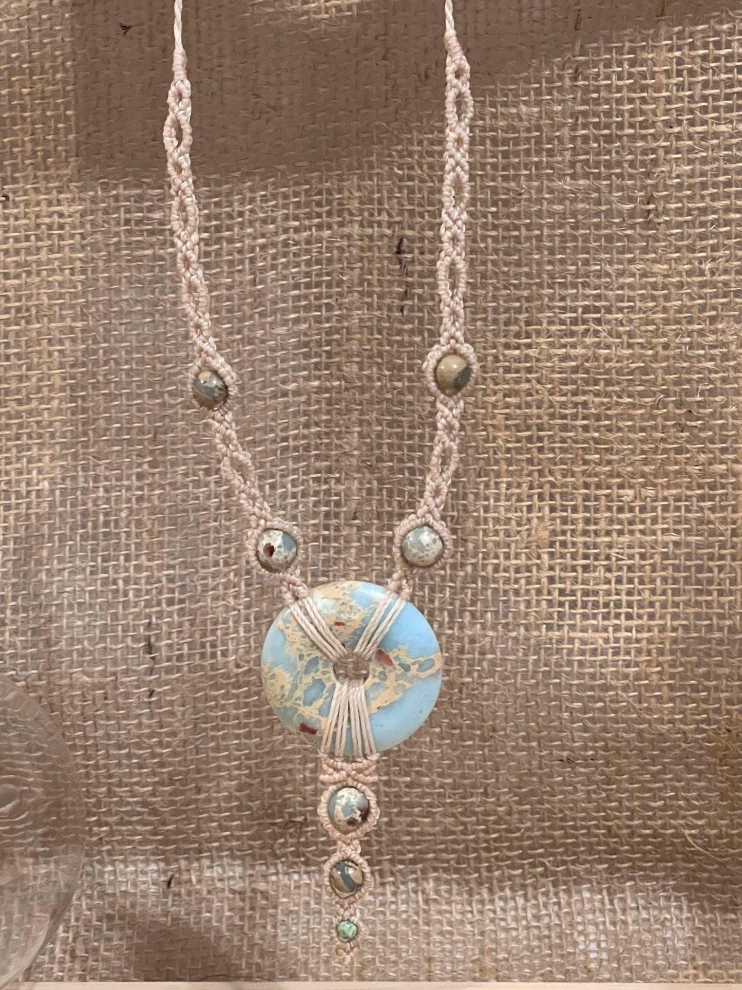 Collier - Jaspe Aqua Terra