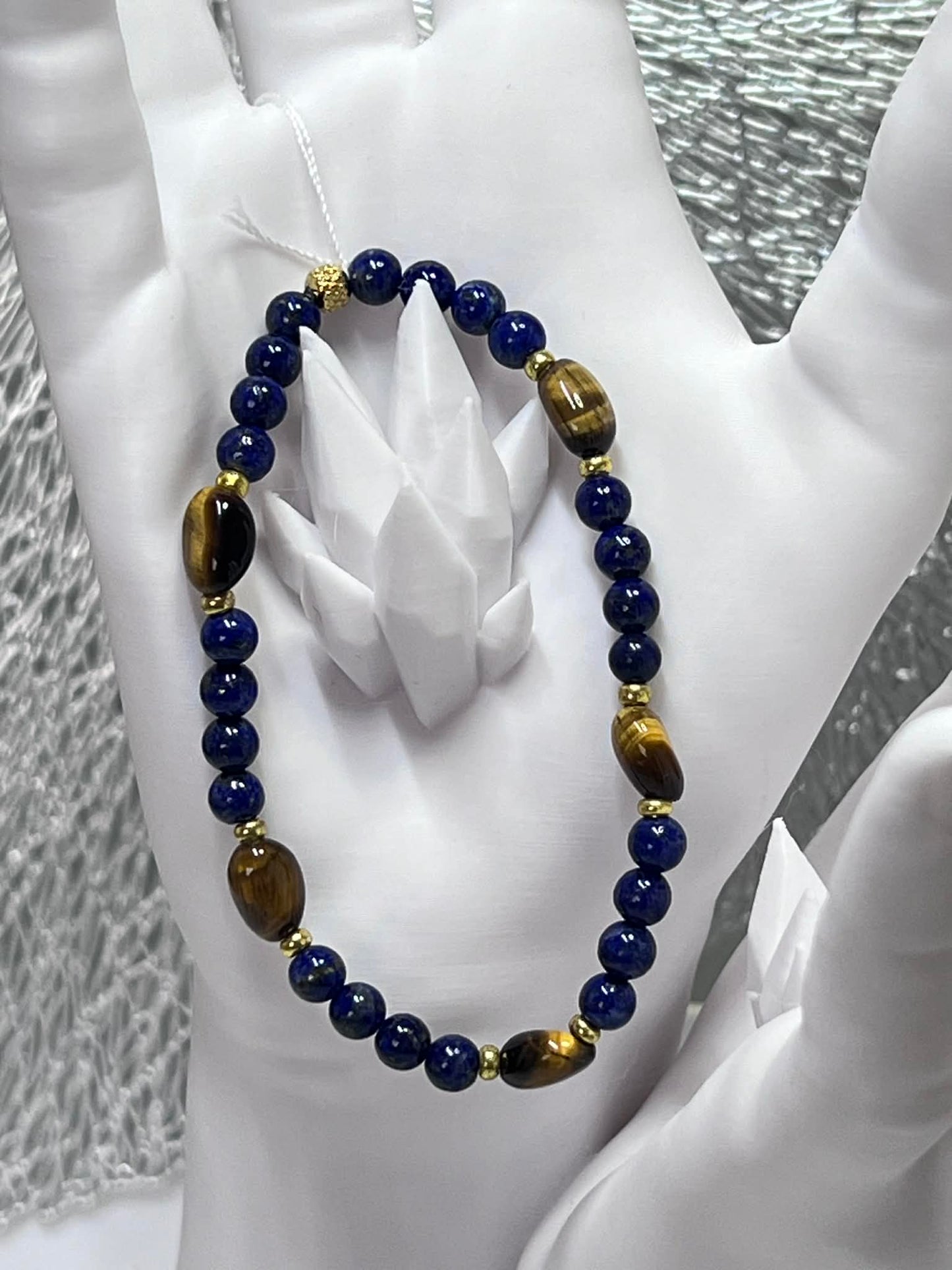 Bracelet : Lapis Lazuli - Oeil de tigre