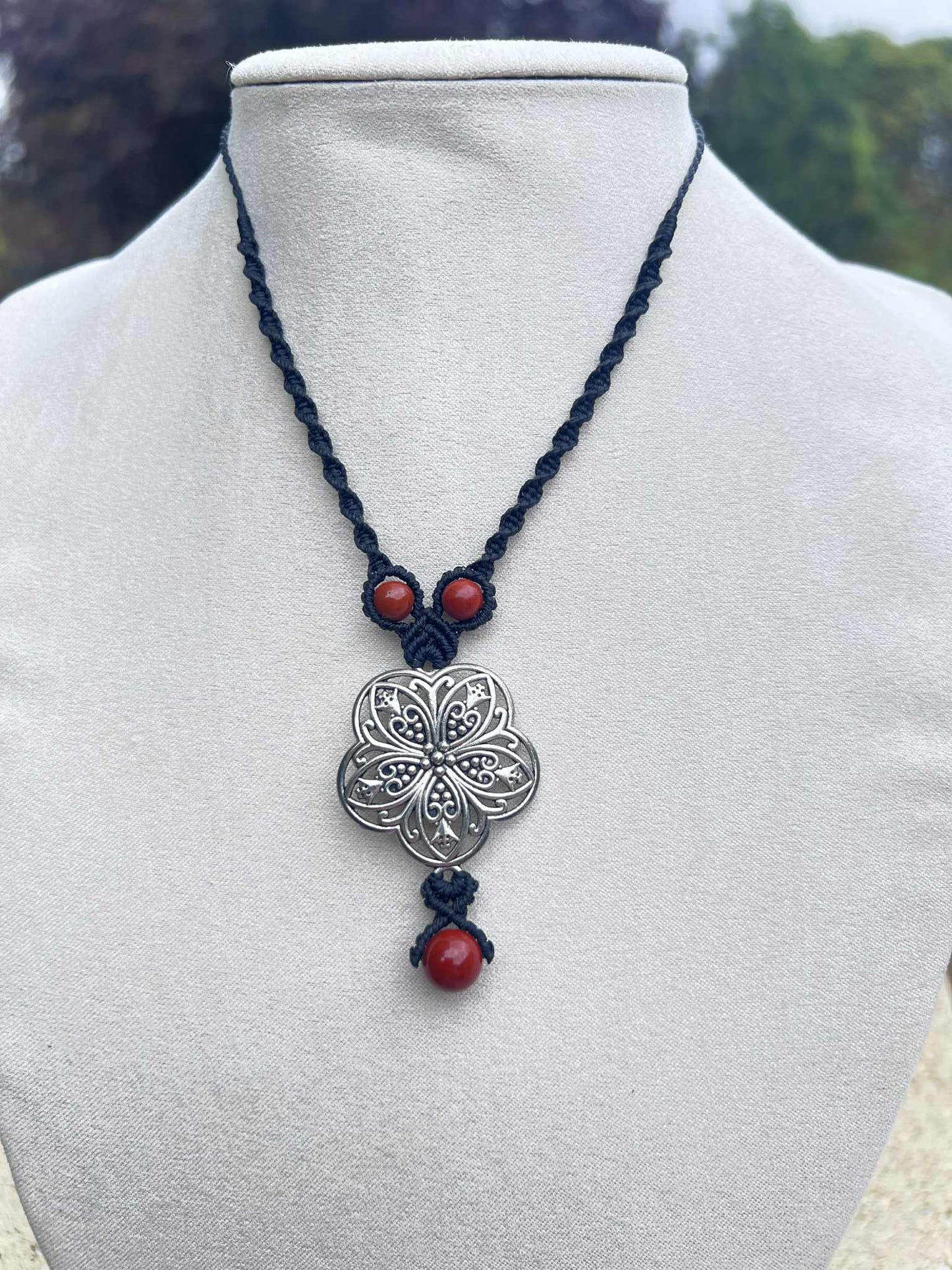 Collier Jaspe Rouge