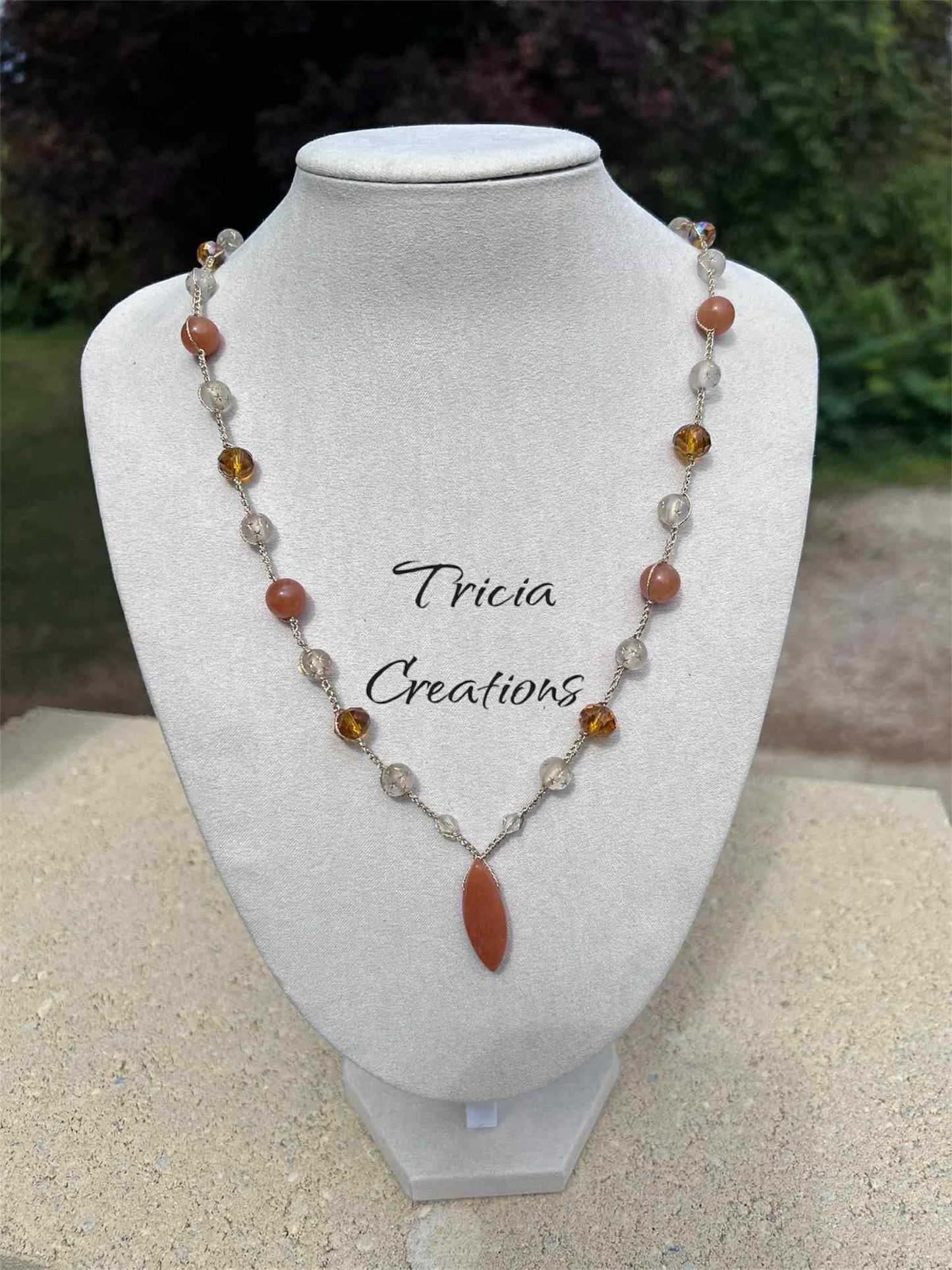 Collier Aventurine orange
