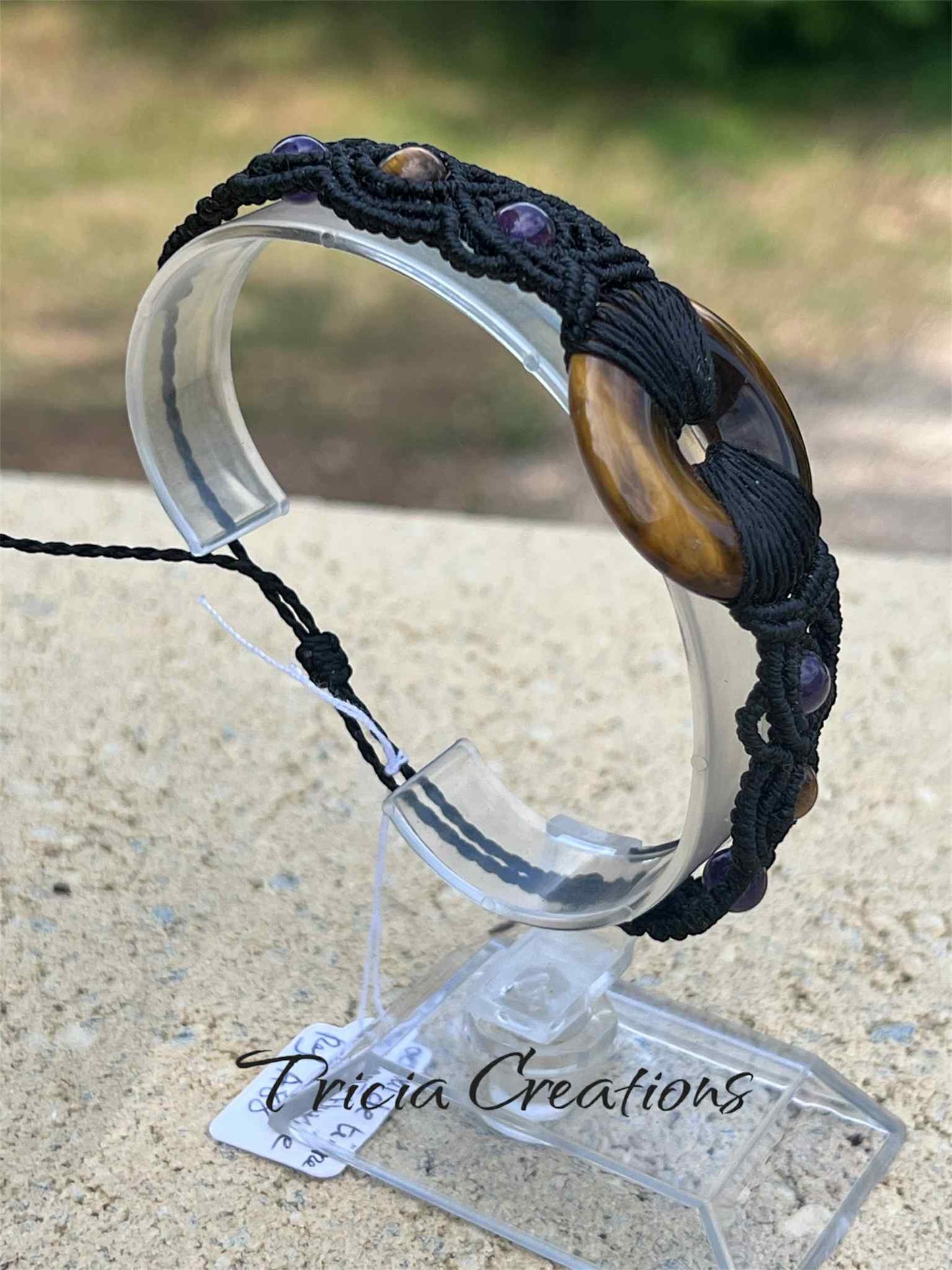 Bracelet Oeil de tigre - Améthyste