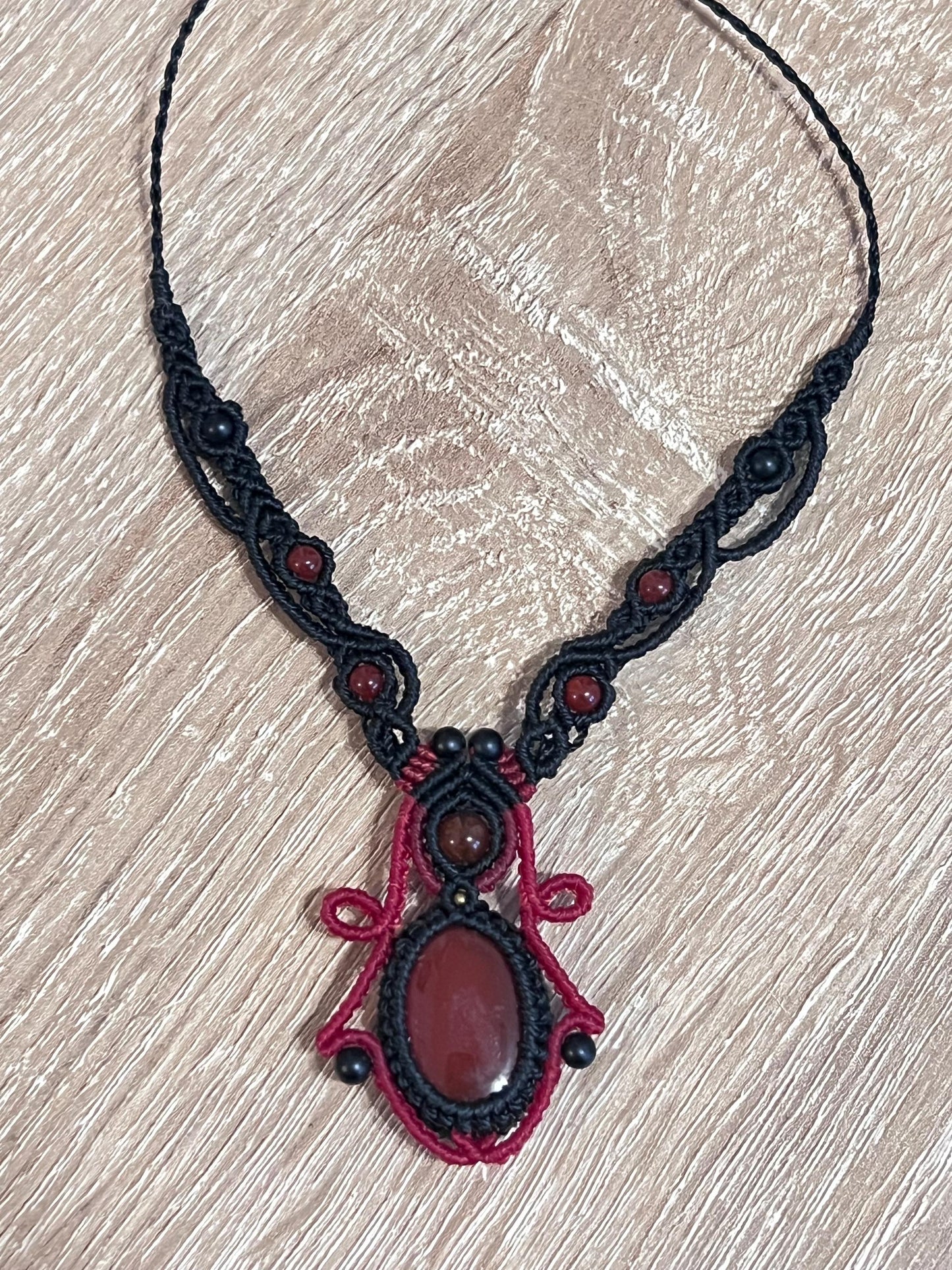Collier - Agate rouge