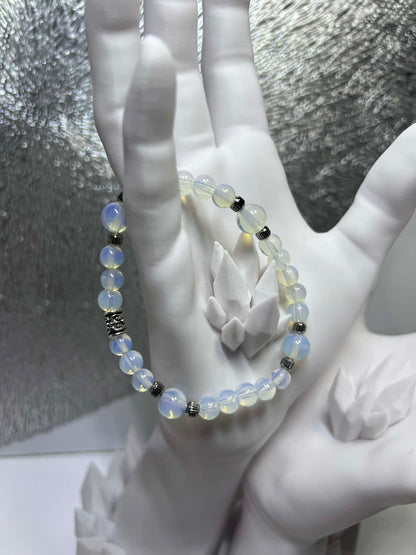 Bracelet : Opaline synthétique