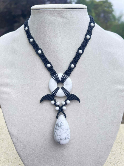 Collier - Howlite blanche
