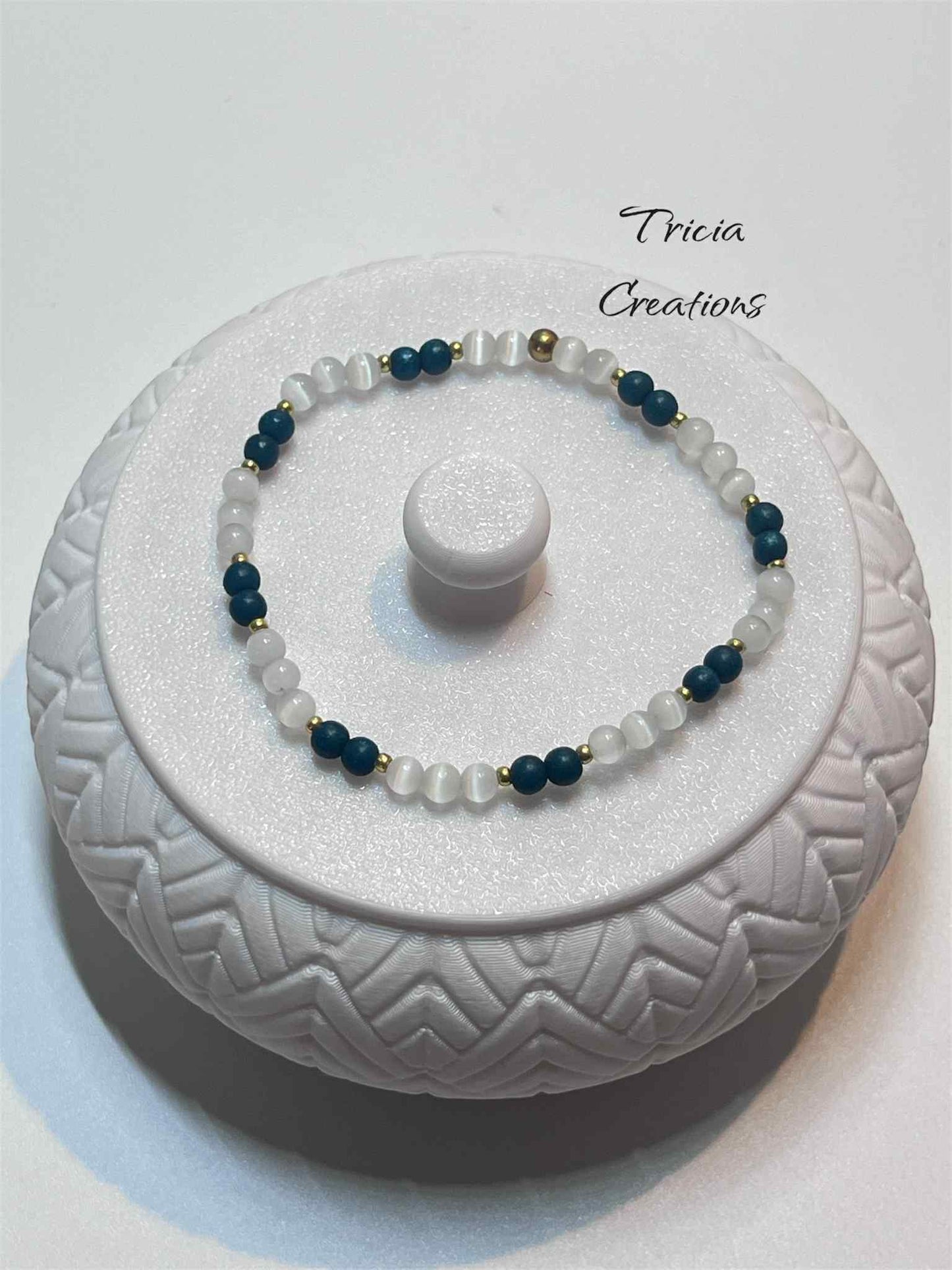 Bracelet : Blanc et vert