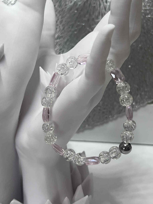 Bracelet : Blanc et rose