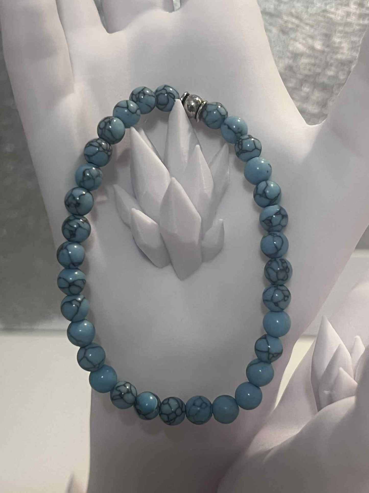 Duo Bracelet : Howlite bleu
