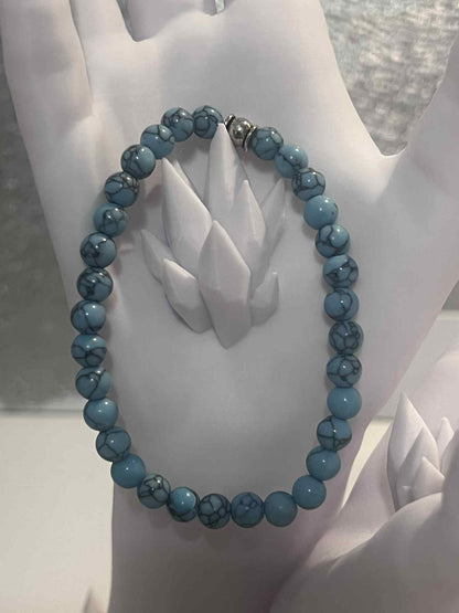 Duo Bracelet : Howlite bleu