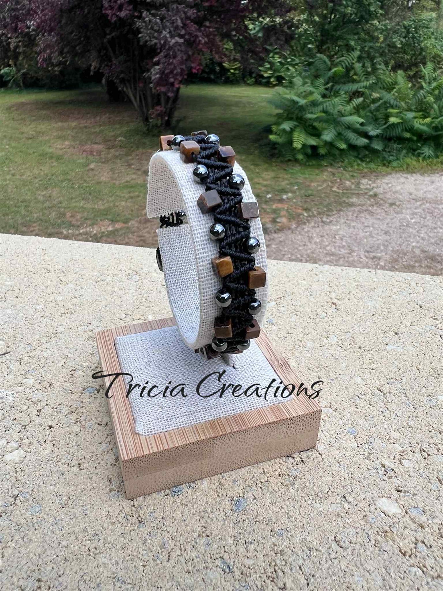 Bracelet  Oeil de tigre - Hématite