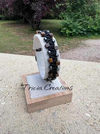 Bracelet  Oeil de tigre - Hématite
