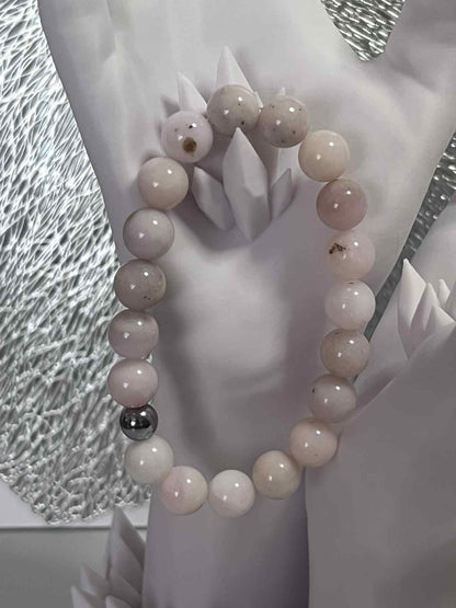 Bracelet  Opale rose des Andes - Grade A+