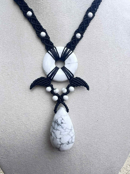 Collier - Howlite blanche