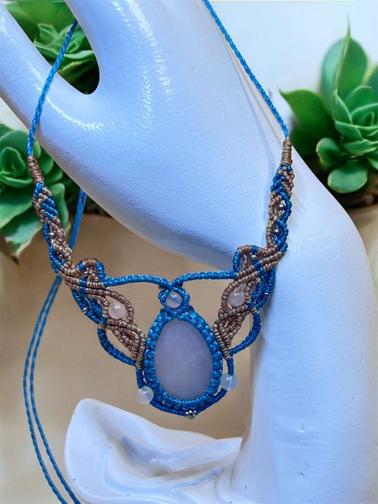 Collier : Quartz rose