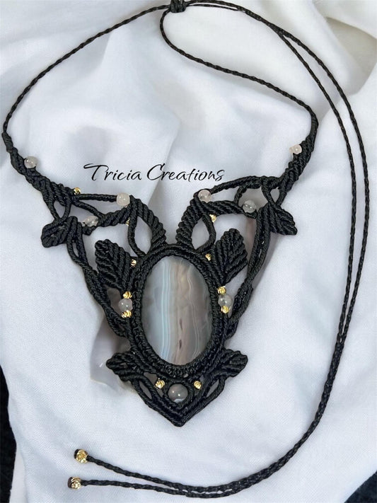 Collier - Agate du Botswana