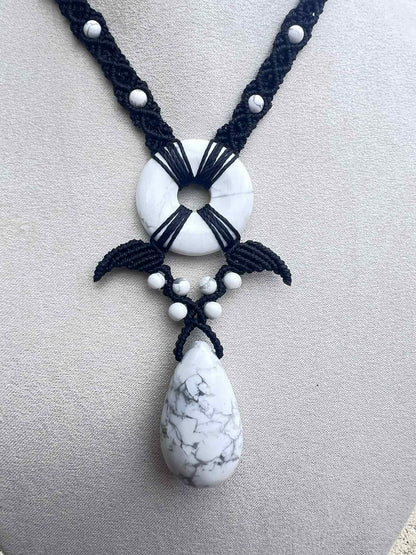 Collier - Howlite blanche