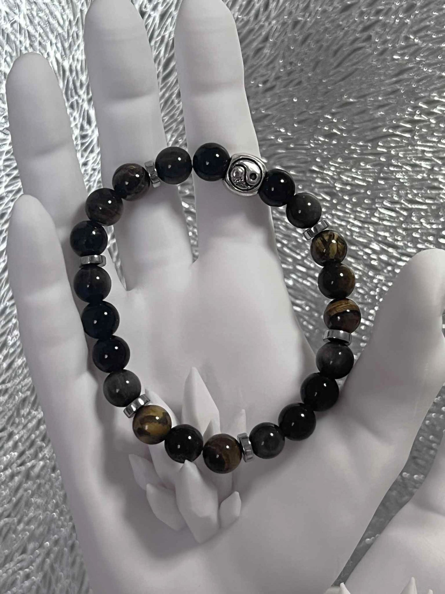 Bracelet : Obsidienne - Oeil de tigre - Hématite