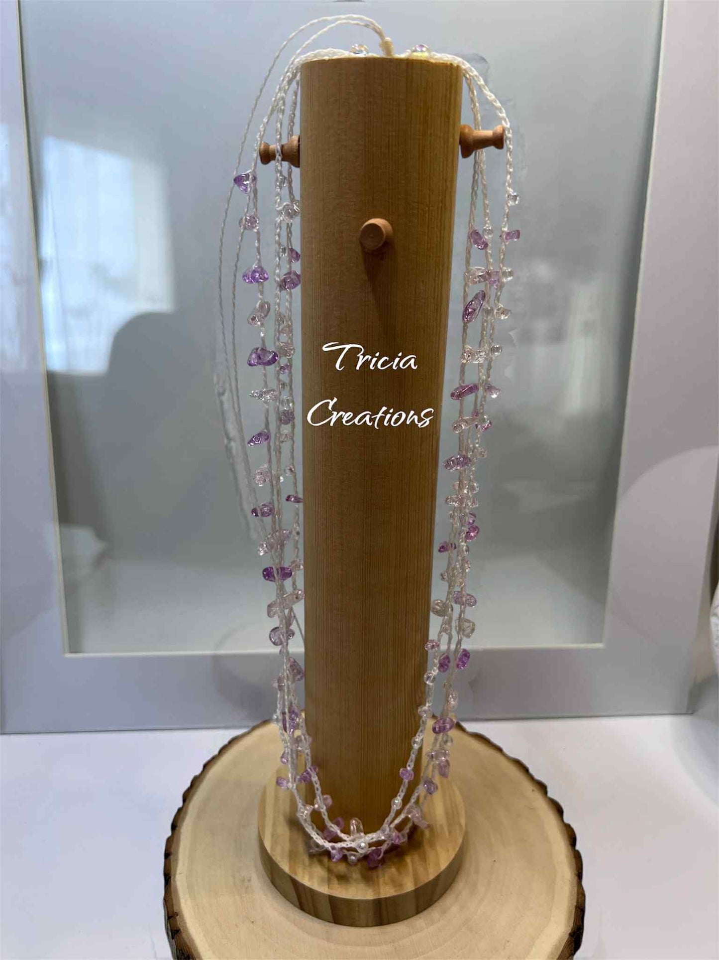 Collier, Nomade Lilas et Blanc