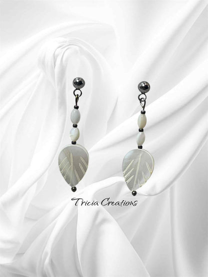 Boucles d'oreilles  Nacre