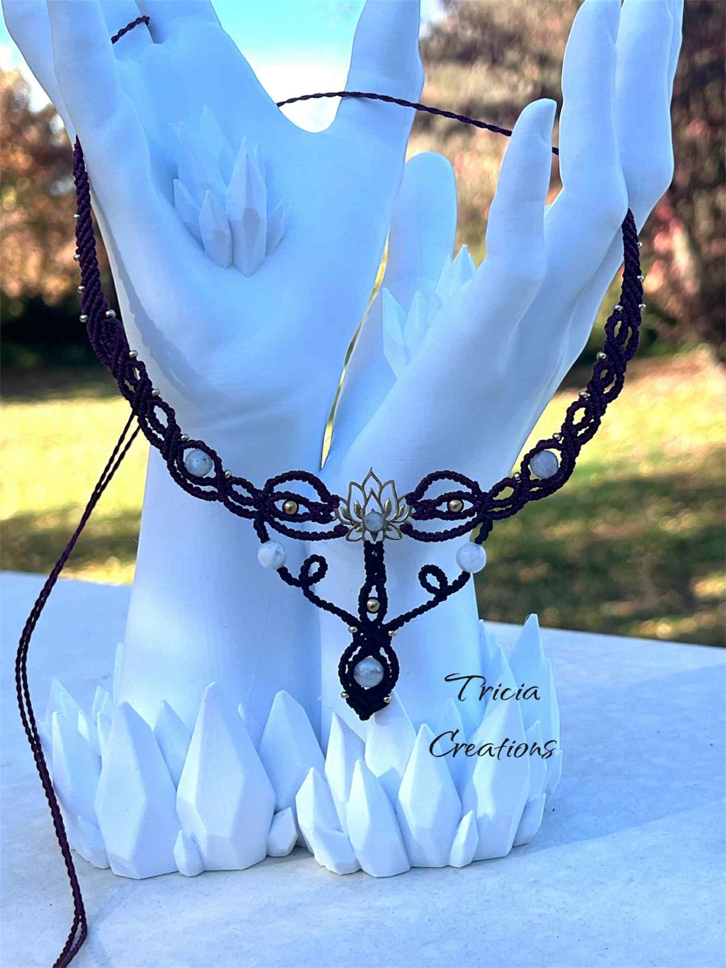 Collier : Pierre de lune