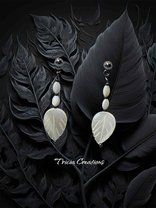 Boucles d'oreilles  Nacre