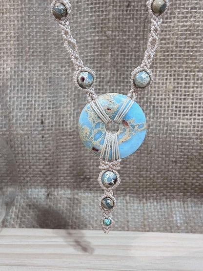 Collier - Jaspe Aqua Terra