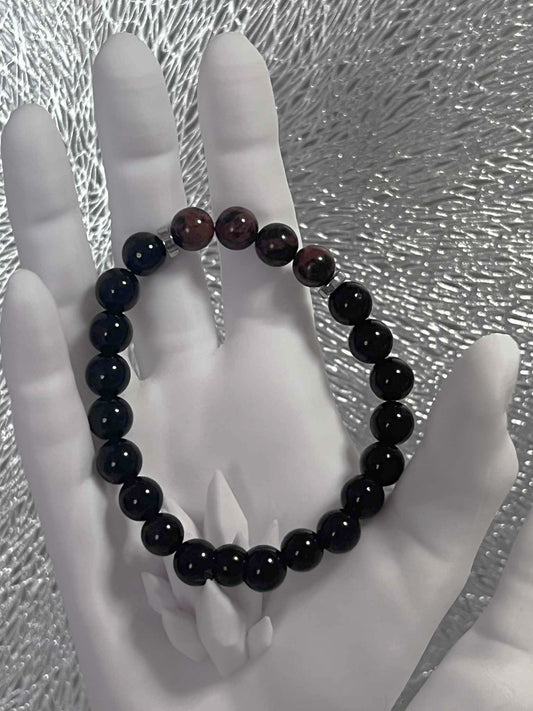 Bracelet : Obsidienne - Obsidienne Acajou