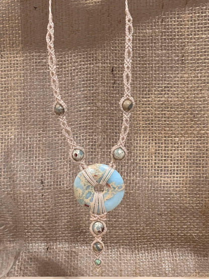 Collier - Jaspe Aqua Terra