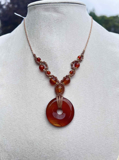 Collier  Cornaline