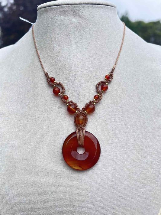 Collier  Cornaline