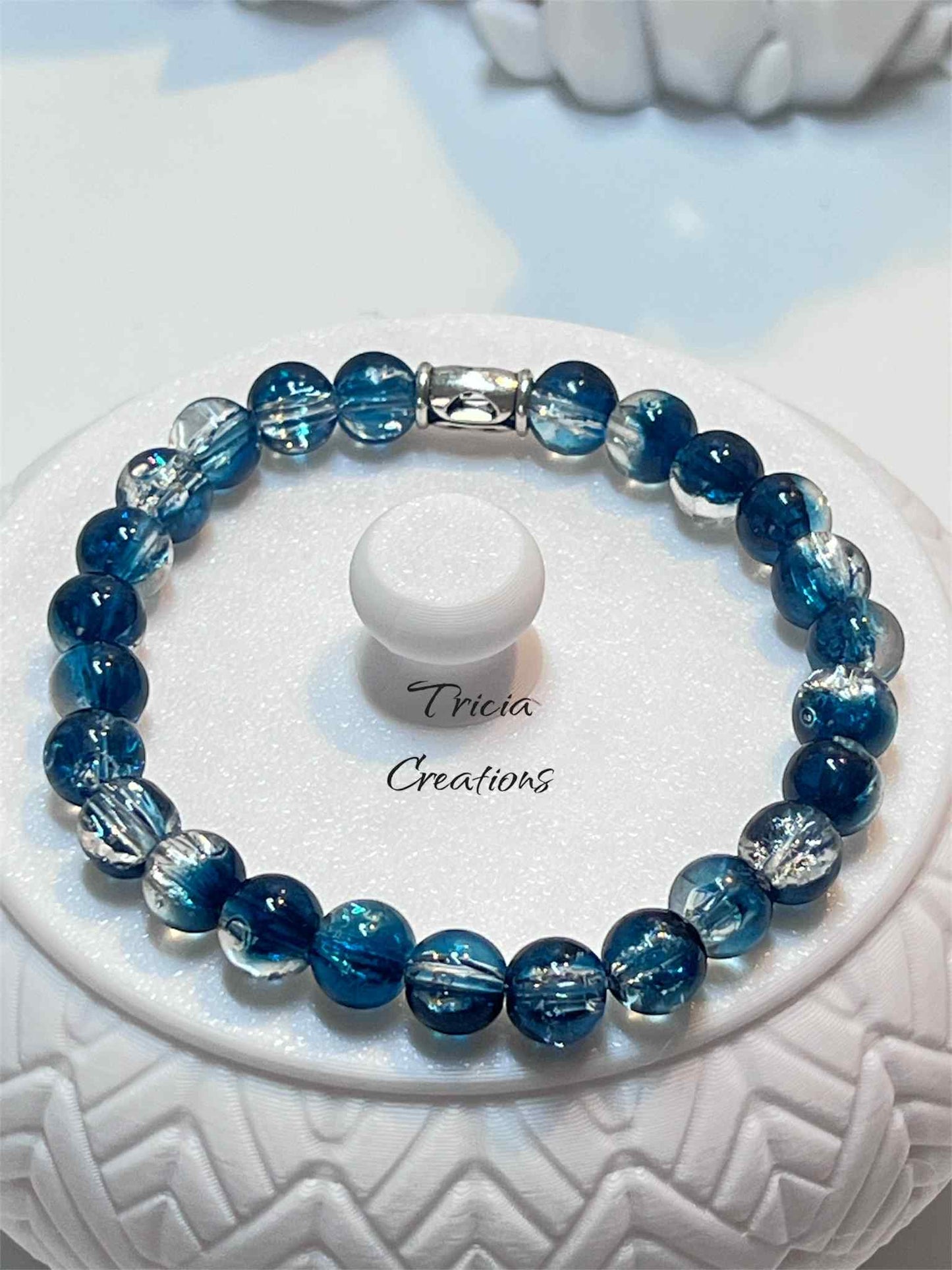 Bracelet : Bleu - Argenté