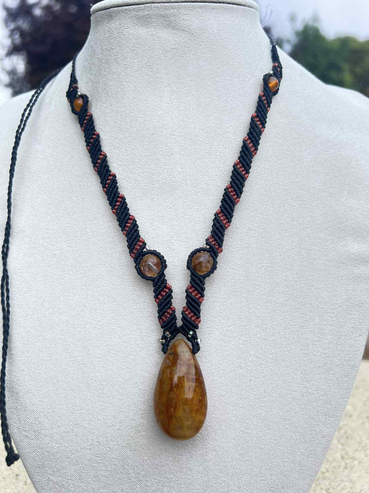 Collier Quartz Ferrugineux