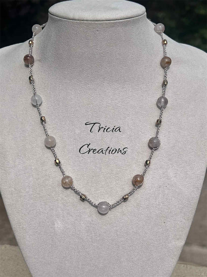 Collier Quartz Ferrugineux