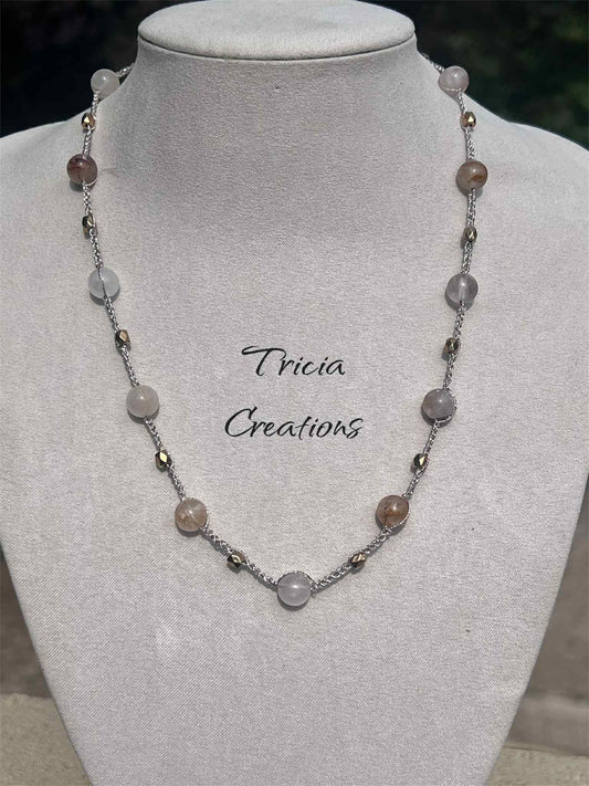 Collier Quartz Ferrugineux
