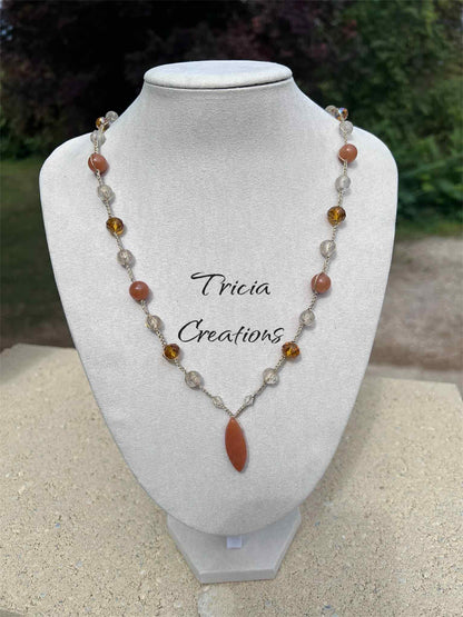 Collier Aventurine orange