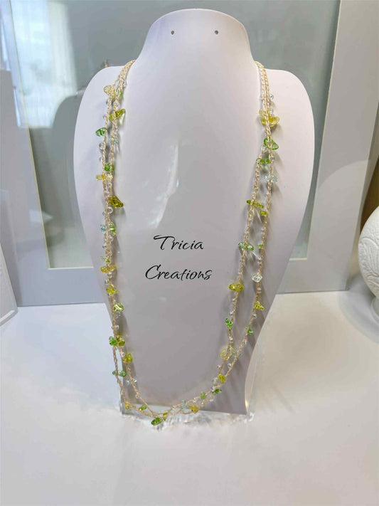 Collier, Nomade vert et jaune