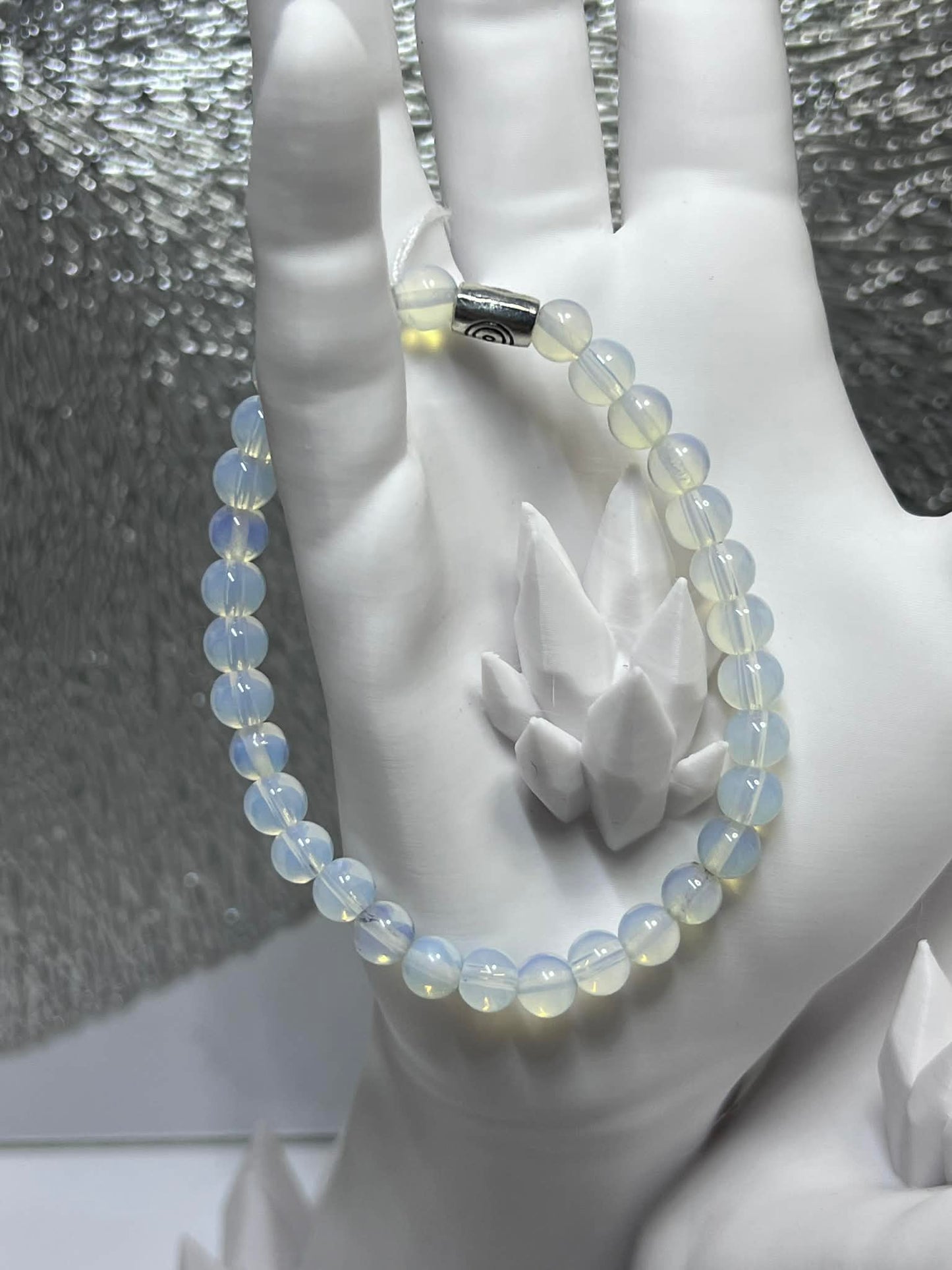 Bracelet : Opaline synthétique