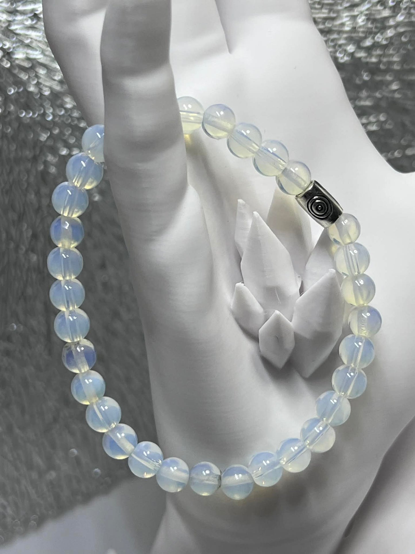 Bracelet : Opaline synthétique