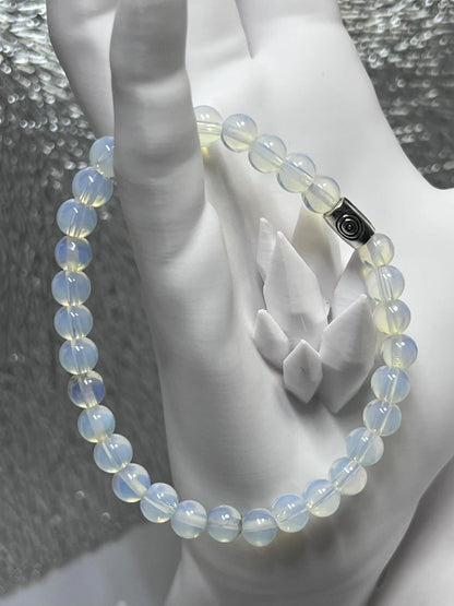 Bracelet : Opaline synthétique