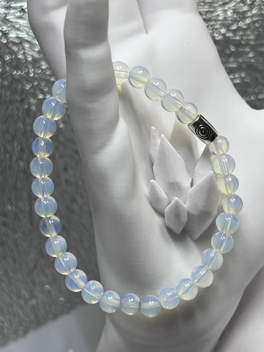 Bracelet : Opaline synthétique
