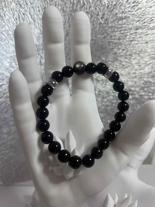 Bracelet : Obsidienne